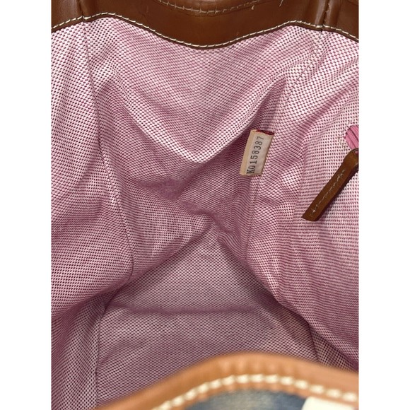 Dooney & Bourke Giaraff Animal Print Canvas Tag Tote Shoulder Bag Purse - Picture 14 of 16